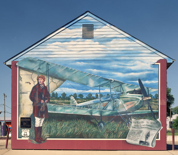 Amelia Earhart Mural